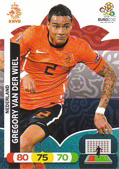 Gregory van der Wiel Netherlands Panini UEFA EURO 2012 #135